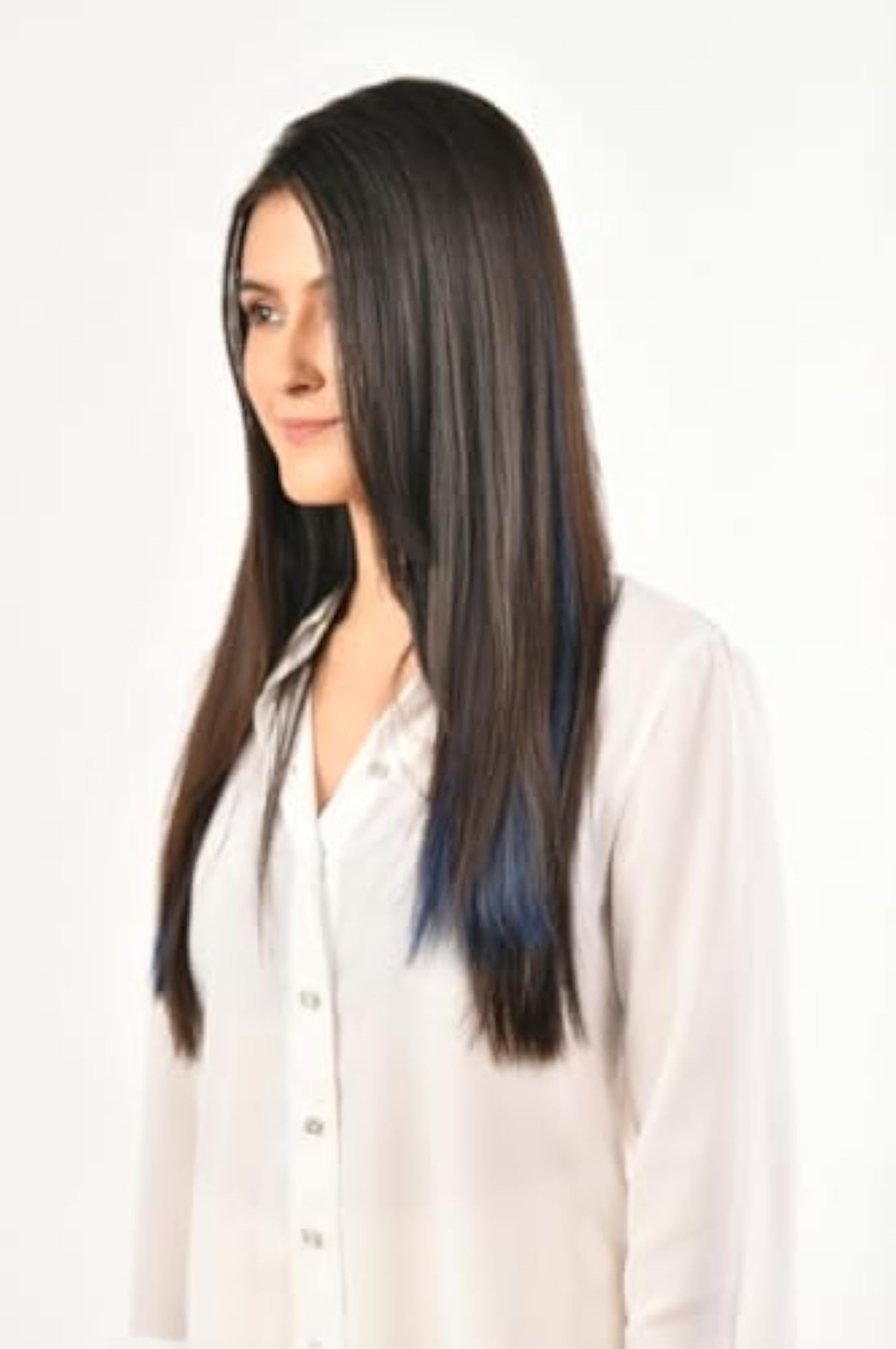 Cindy Colour Hair Strands, 2pcs Midnight Blue Extensions